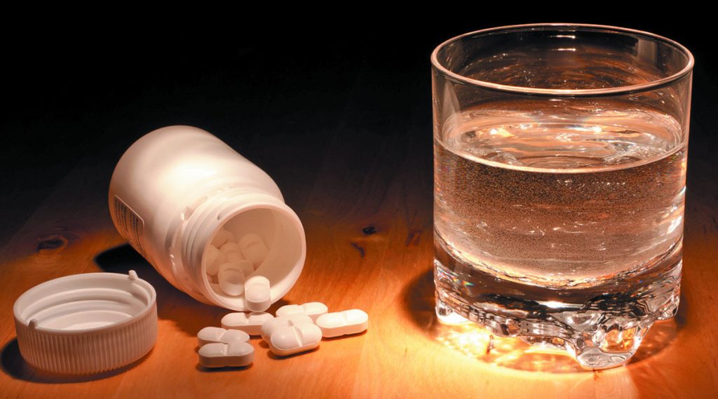 pain medication with alcohol or cold